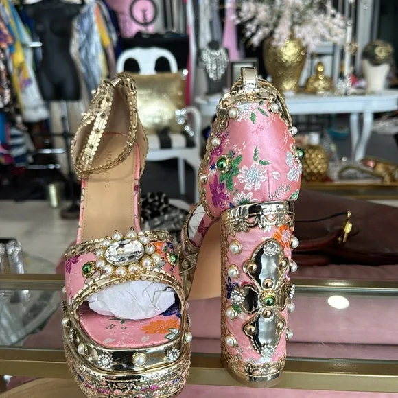 AZALEA WANG CICI Jeweled Heels - Picture 2 of 4